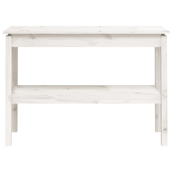 Wandtafel 110x40x75 cm massief grenenhout wit MeubelReus