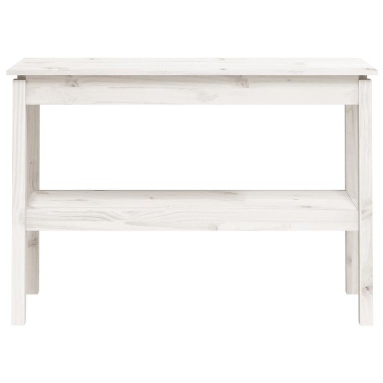 Wandtafel 110x40x75 cm massief grenenhout wit MeubelReus