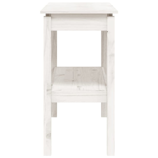 Wandtafel 110x40x75 cm massief grenenhout wit MeubelReus