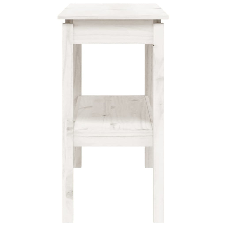 Wandtafel 110x40x75 cm massief grenenhout wit MeubelReus