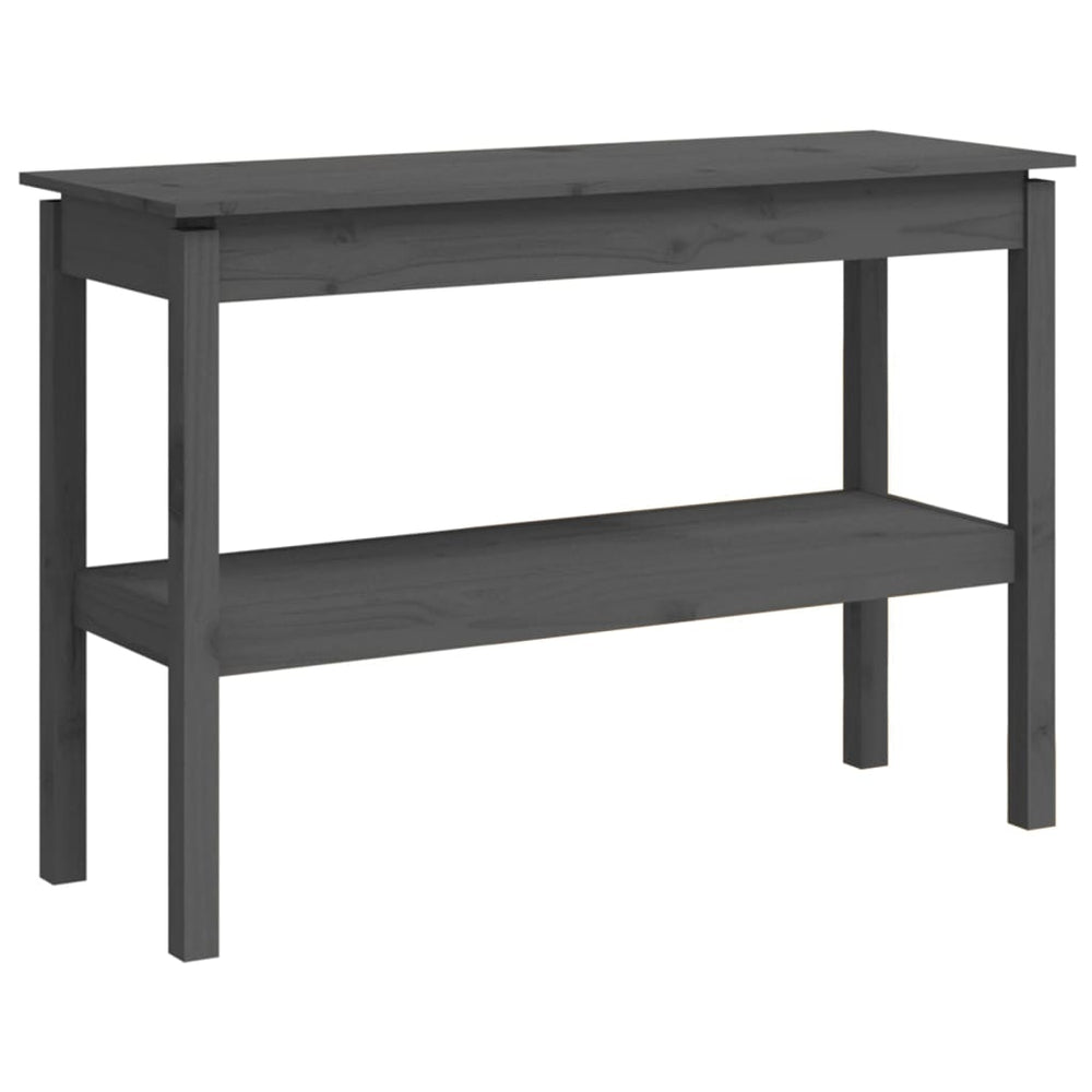 Wandtafel 110x40x75 cm massief grenenhout grijs MeubelReus