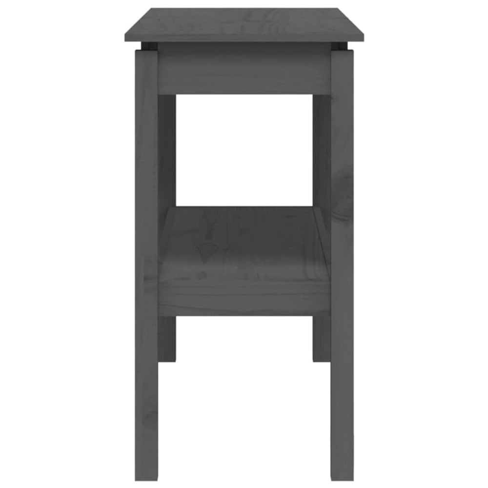 Wandtafel 110x40x75 cm massief grenenhout grijs MeubelReus