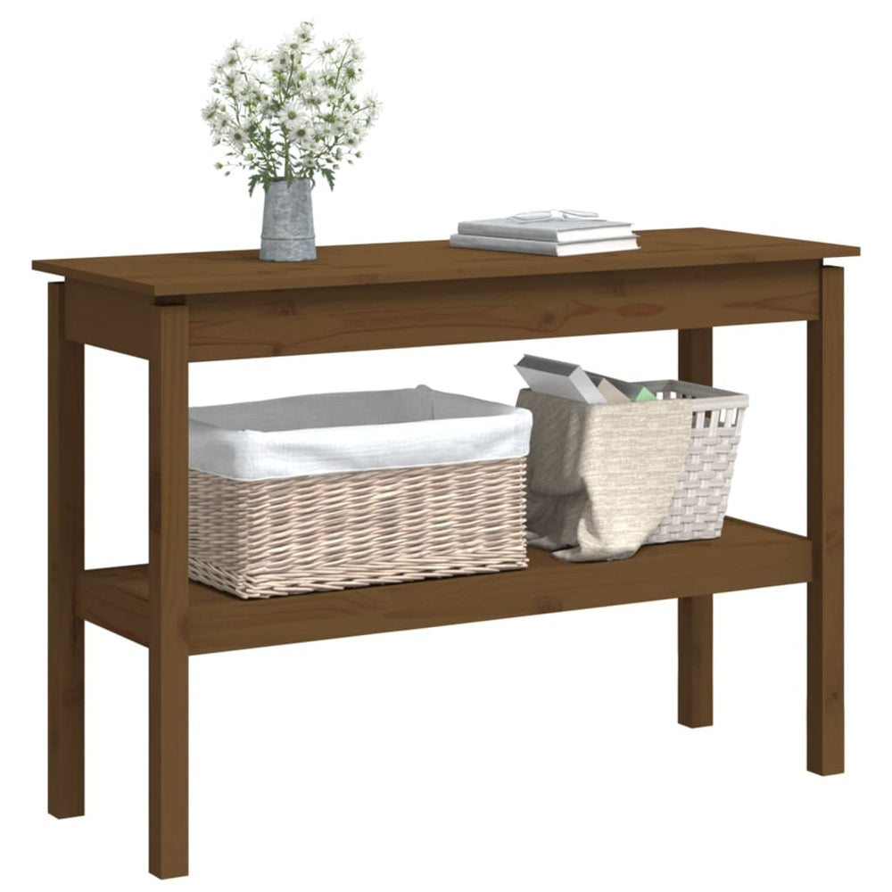 Wandkast 110x40x75 cm massief grenenhout honingbruin MeubelReus