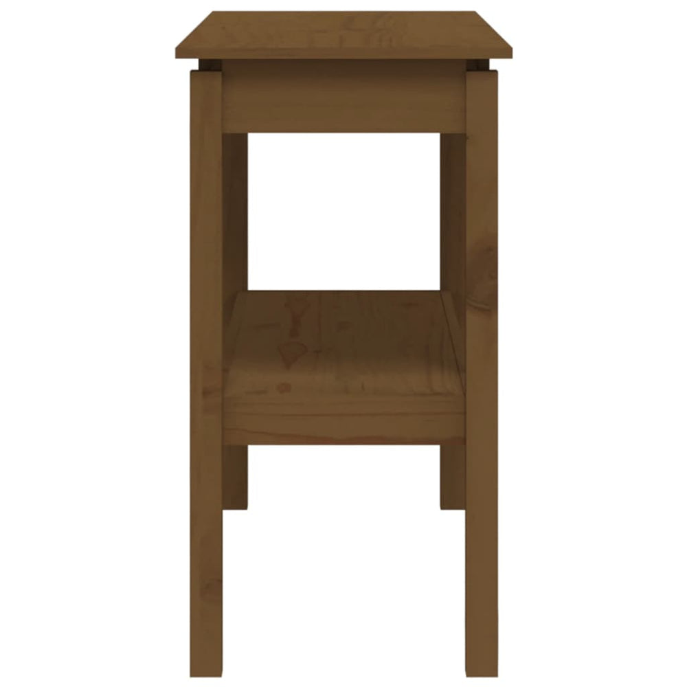 Wandkast 110x40x75 cm massief grenenhout honingbruin MeubelReus