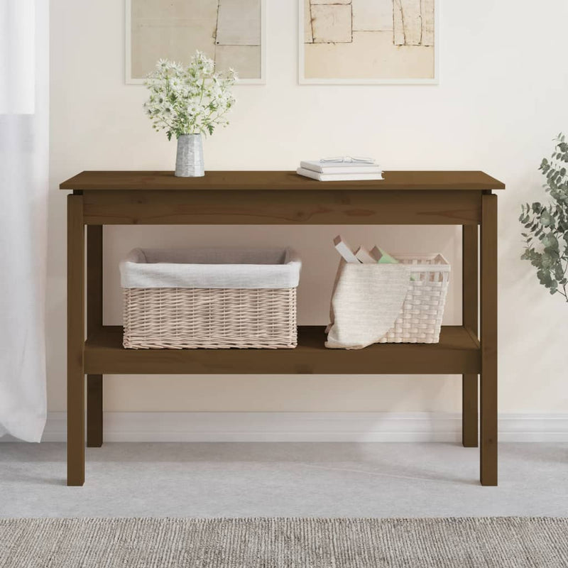Wandkast 110x40x75 cm massief grenenhout honingbruin MeubelReus