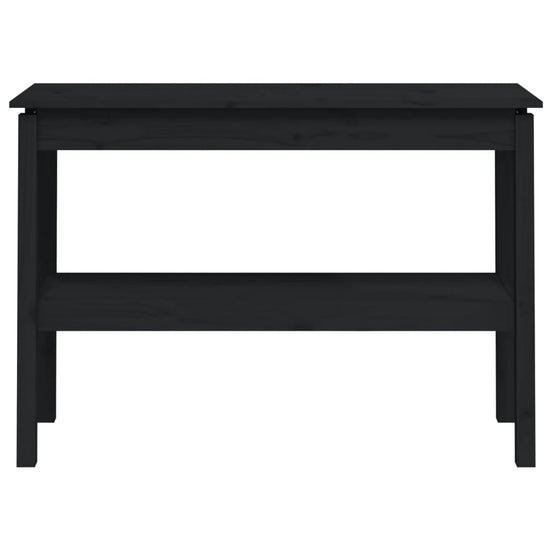 Wandtafel 110x40x75 cm massief grenenhout zwart MeubelReus