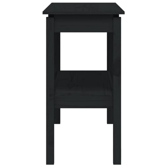 Wandtafel 110x40x75 cm massief grenenhout zwart MeubelReus