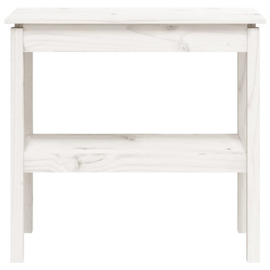 Wandtafel 80x40x75 cm massief grenenhout wit MeubelReus