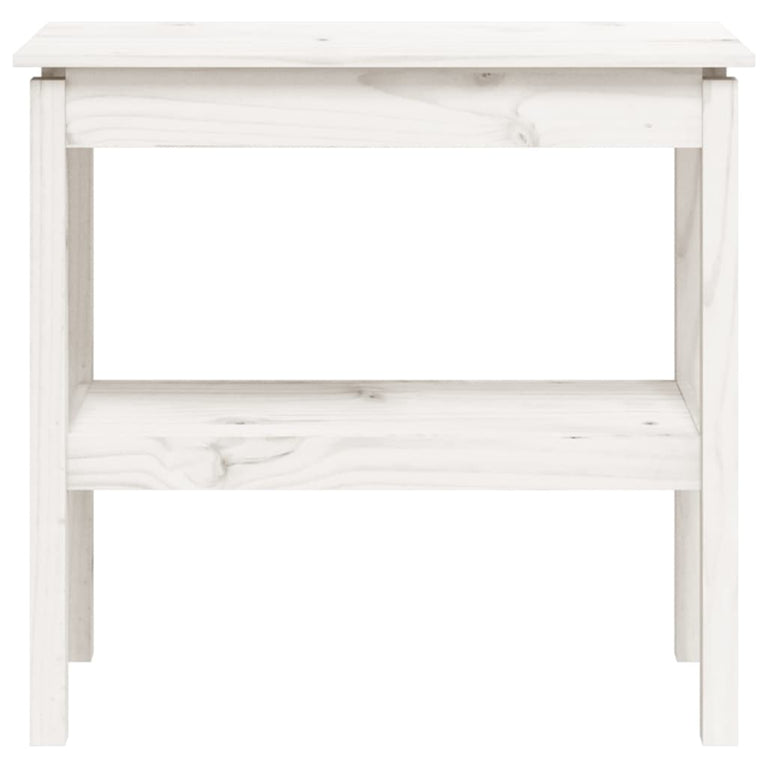 Wandtafel 80x40x75 cm massief grenenhout wit MeubelReus