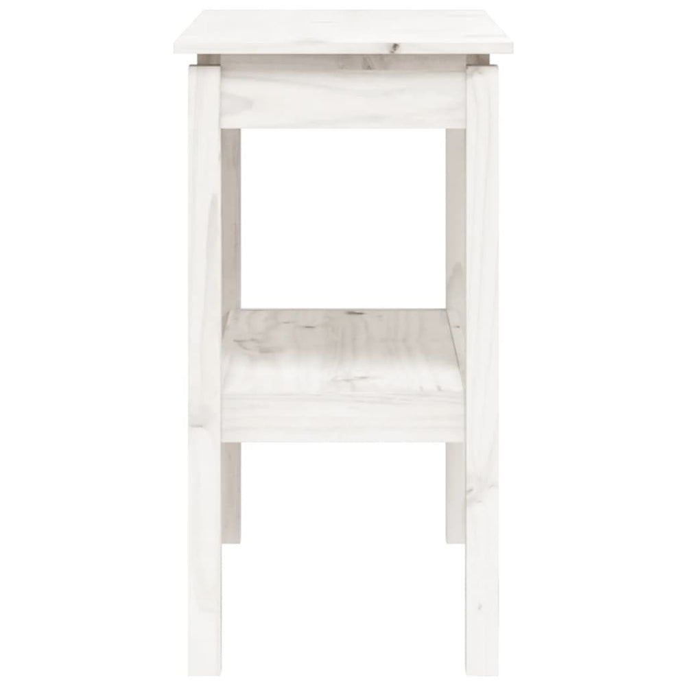 Wandtafel 80x40x75 cm massief grenenhout wit MeubelReus