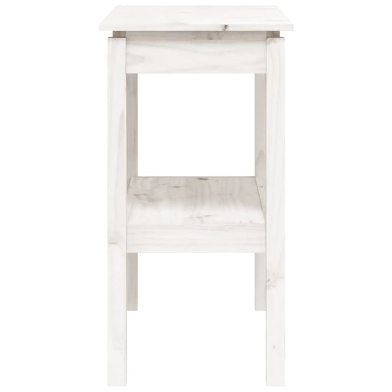 Wandtafel 80x40x75 cm massief grenenhout wit MeubelReus