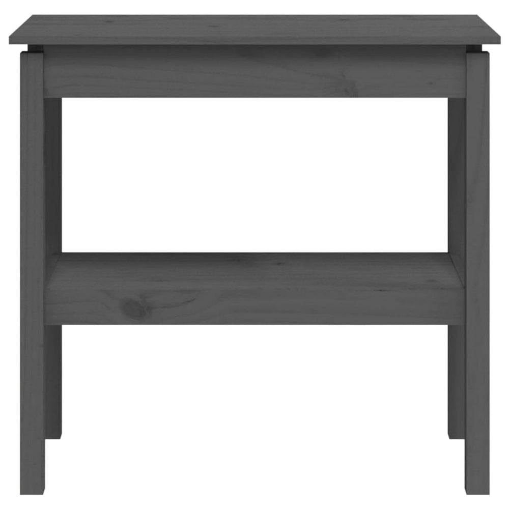 Wandtafel 80x40x75 cm massief grenenhout grijs MeubelReus