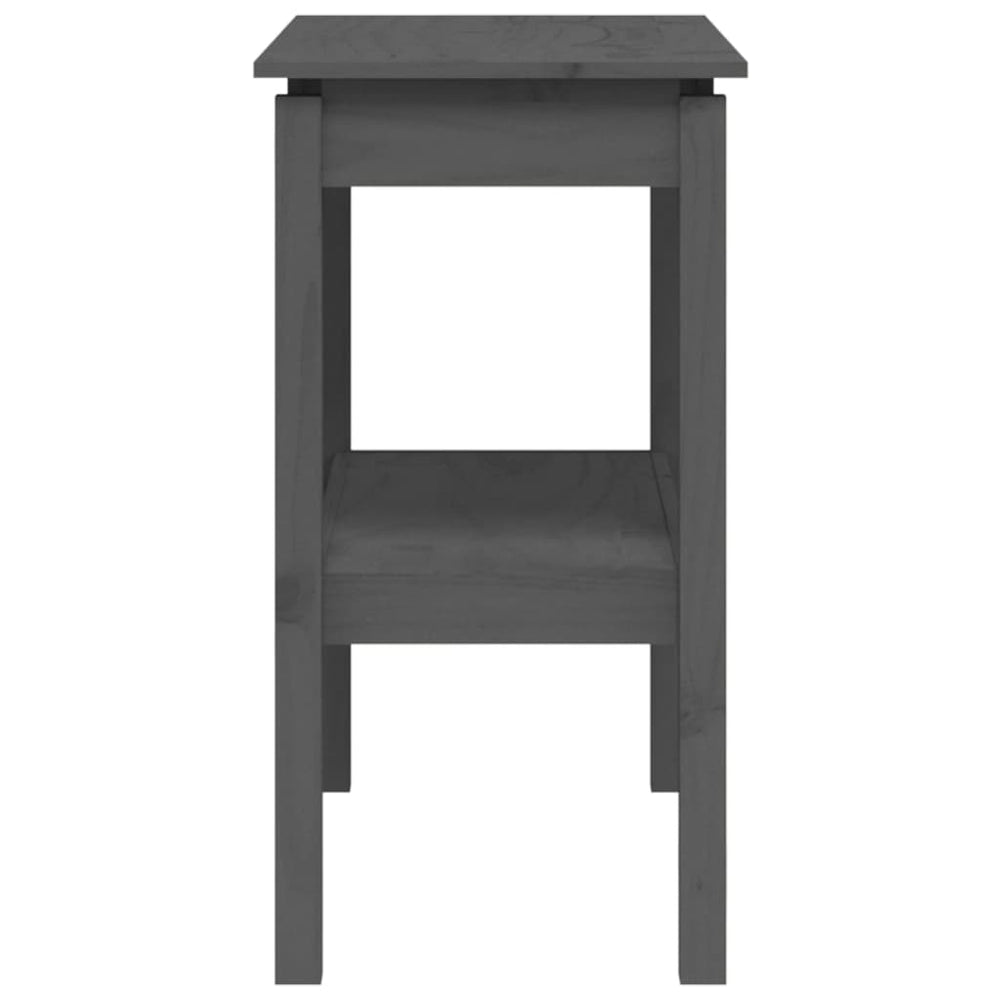 Wandtafel 80x40x75 cm massief grenenhout grijs MeubelReus