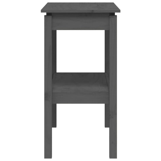 Wandtafel 80x40x75 cm massief grenenhout grijs MeubelReus