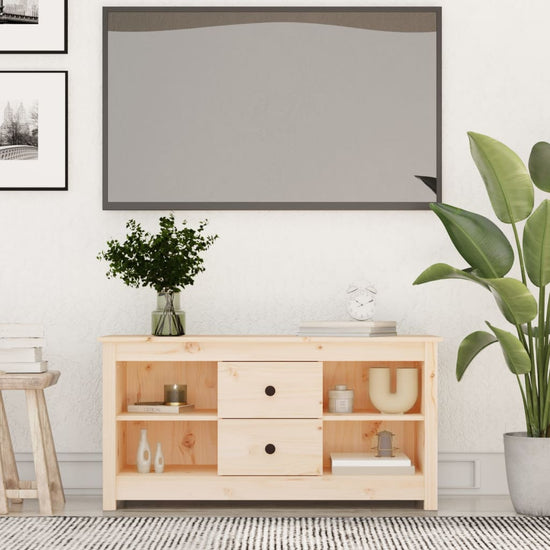 Tv-meubel 103x36,5x52 cm massief grenenhout MeubelReus