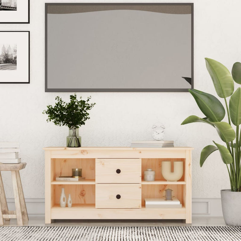 Tv-meubel 103x36,5x52 cm massief grenenhout MeubelReus