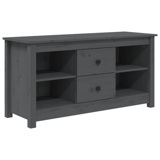 Tv-meubel 103x36,5x52 cm massief grenenhout grijs MeubelReus