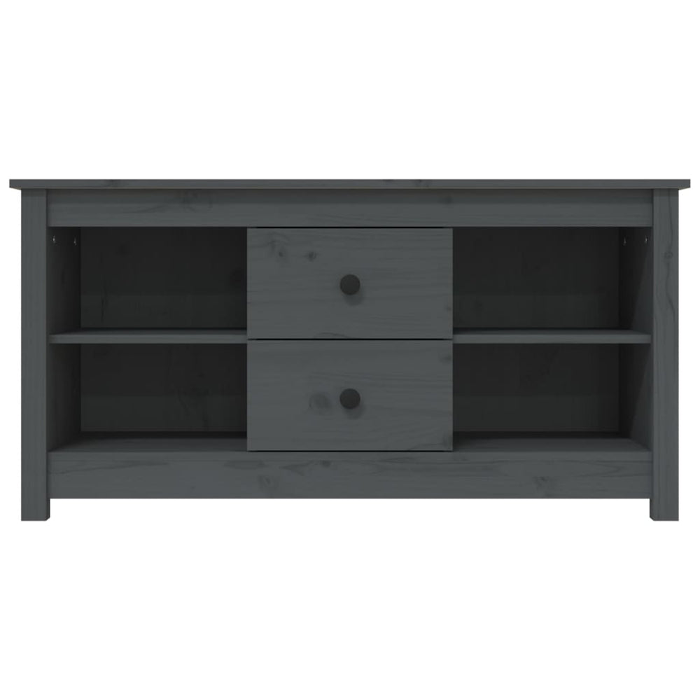 Tv-meubel 103x36,5x52 cm massief grenenhout grijs MeubelReus