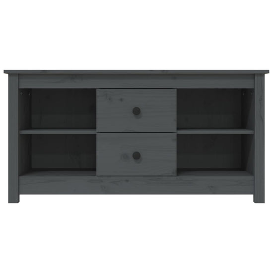 Tv-meubel 103x36,5x52 cm massief grenenhout grijs MeubelReus