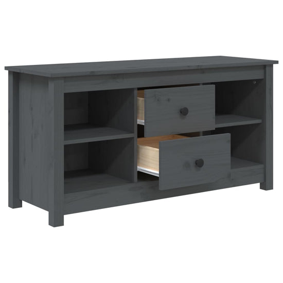 Tv-meubel 103x36,5x52 cm massief grenenhout grijs MeubelReus