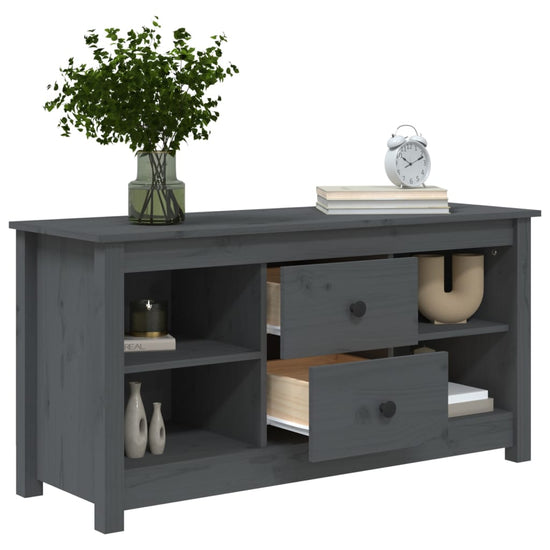 Tv-meubel 103x36,5x52 cm massief grenenhout grijs MeubelReus