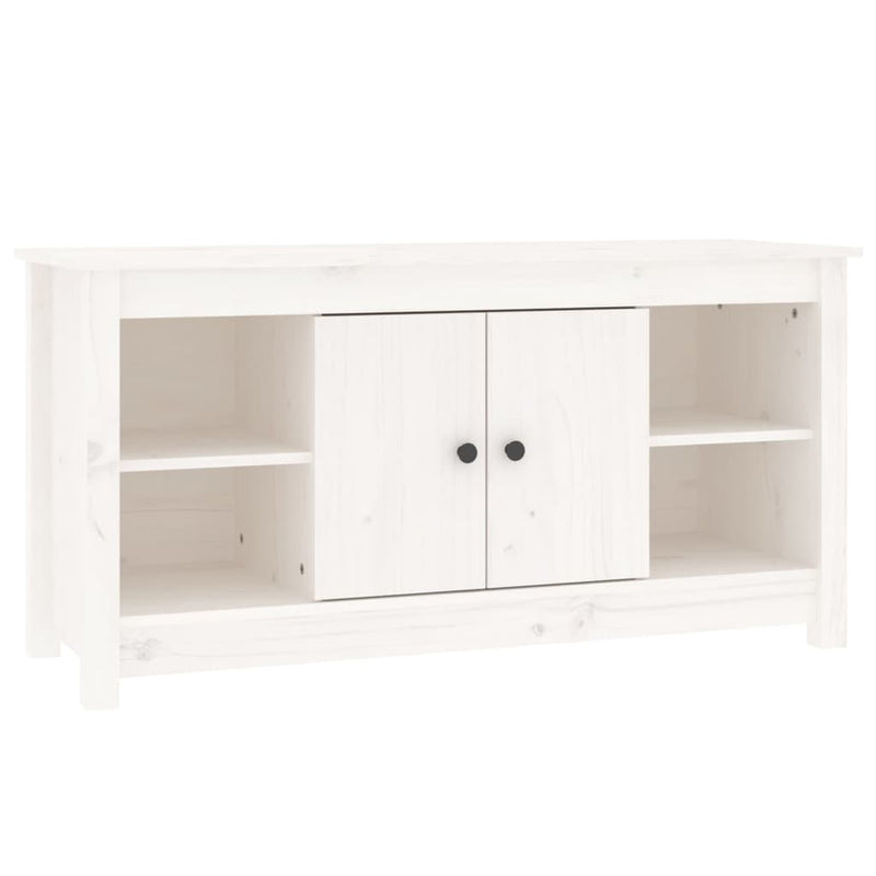 Tv-meubel 103x36,5x52 cm massief grenenhout wit MeubelReus