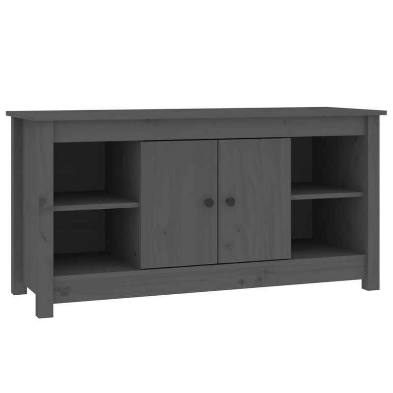 Tv-meubel 103x36,5x52 cm massief grenenhout grijs MeubelReus