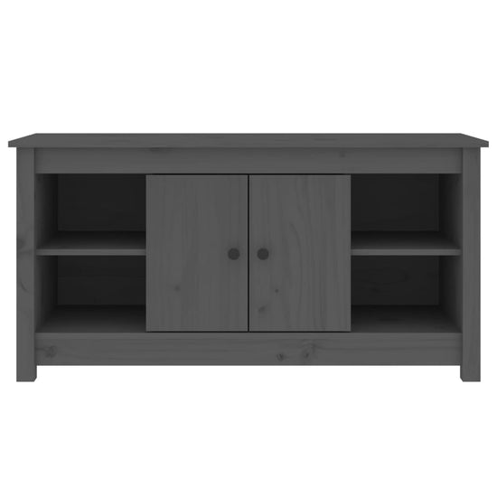 Tv-meubel 103x36,5x52 cm massief grenenhout grijs MeubelReus