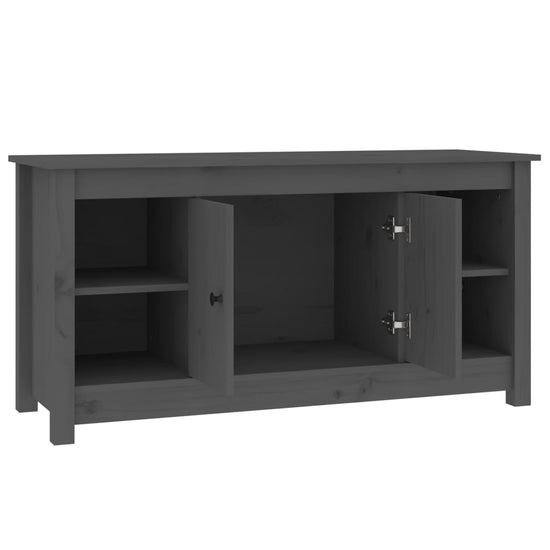 Tv-meubel 103x36,5x52 cm massief grenenhout grijs MeubelReus