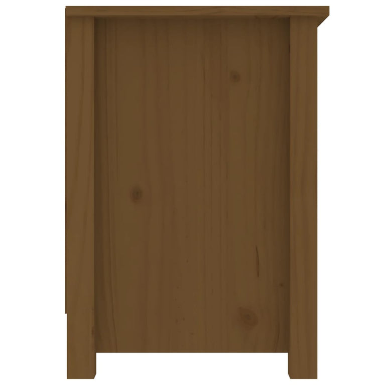Tv-meubel 103x36,5x52 cm massief grenenhout honingbruin MeubelReus