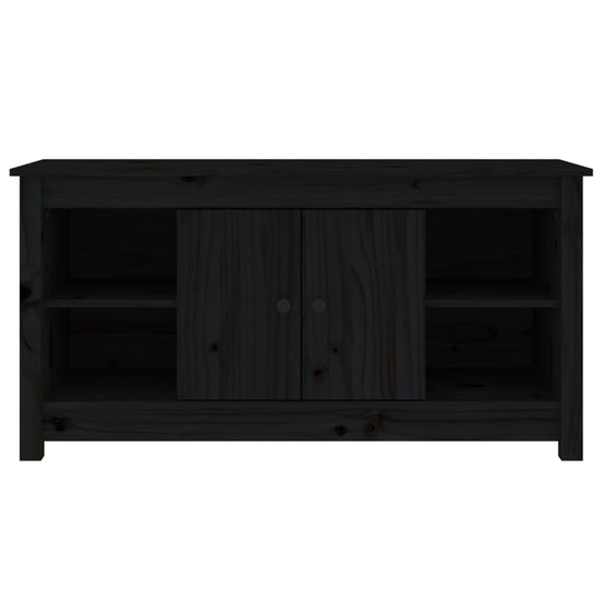 Tv-meubel 103x36,5x52 cm massief grenenhout zwart MeubelReus