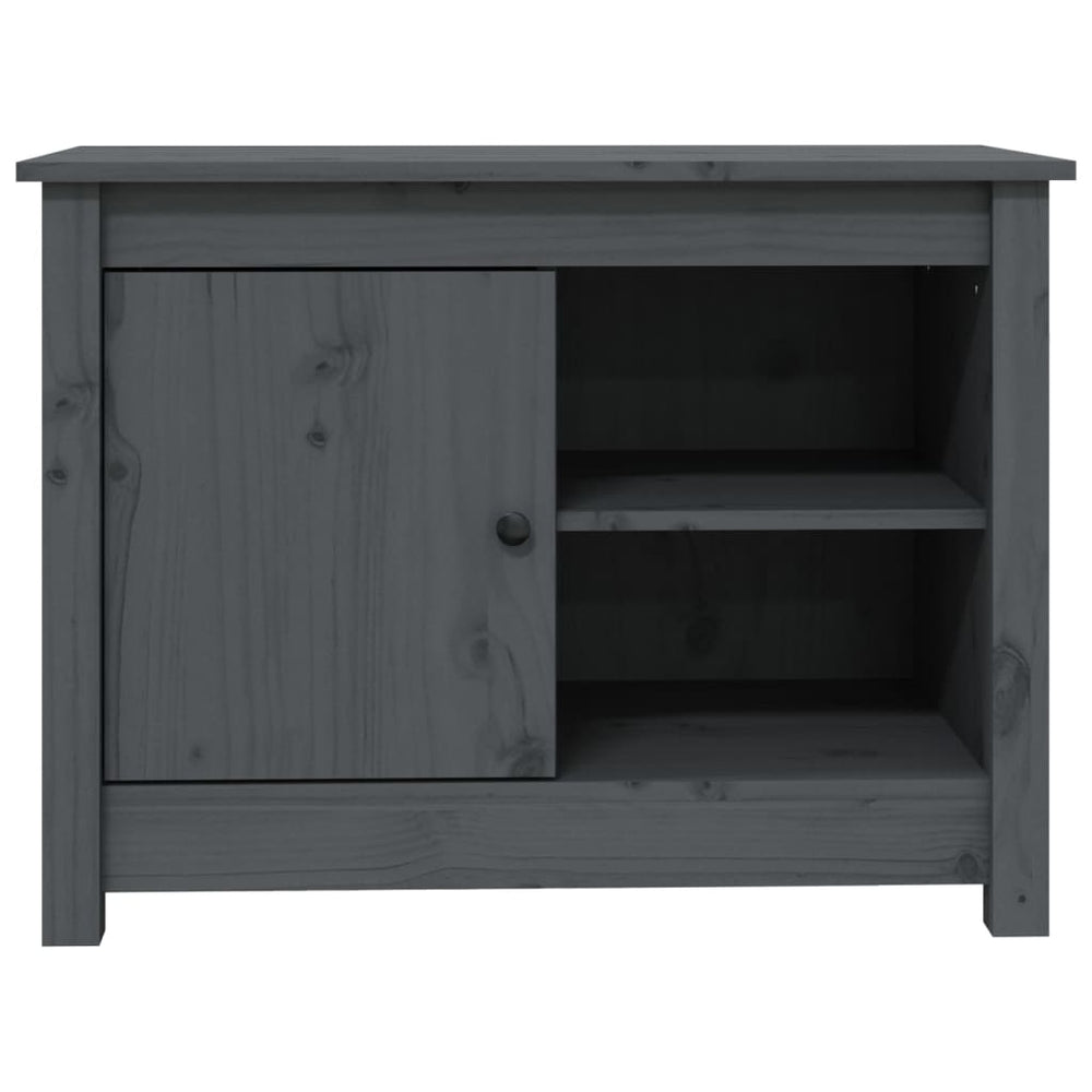 Tv-meubel 70x36,5x52 cm massief grenenhout grijs MeubelReus