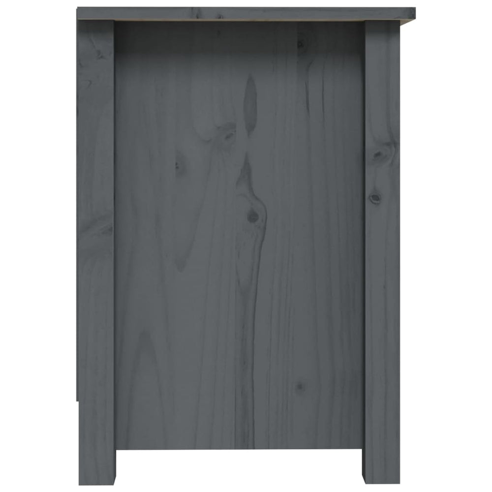 Tv-meubel 70x36,5x52 cm massief grenenhout grijs MeubelReus