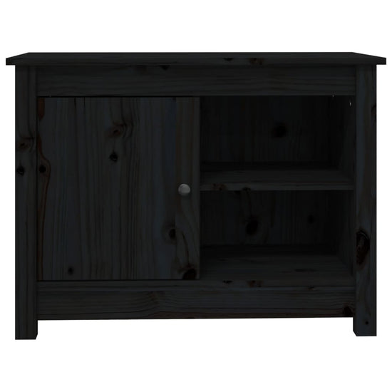 Tv-meubel 70x36,5x52 cm massief grenenhout zwart MeubelReus