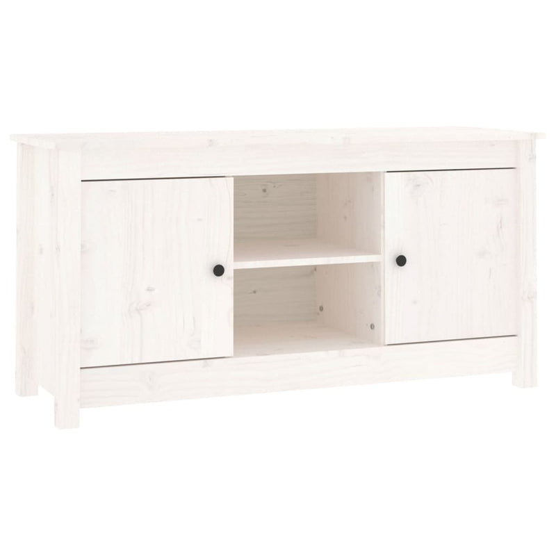 Tv-meubel 103x36,5x52 cm massief grenenhout wit MeubelReus