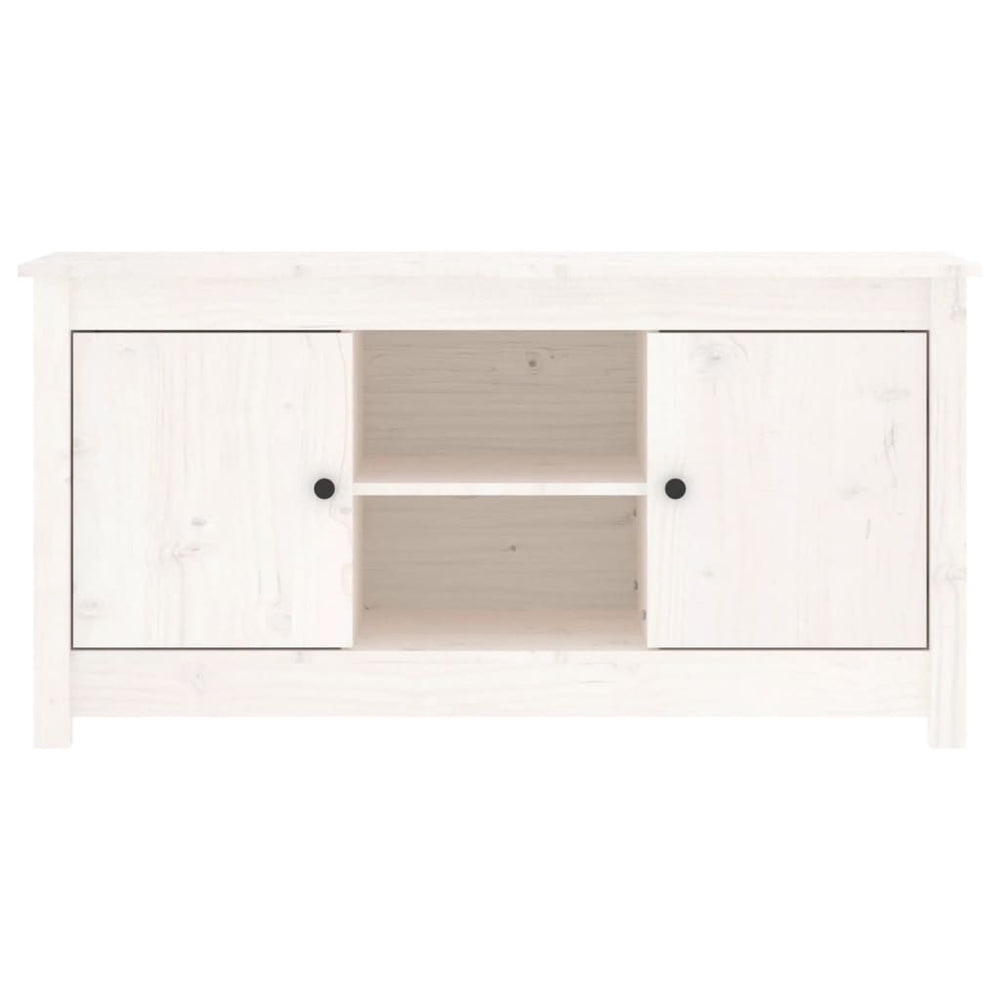 Tv-meubel 103x36,5x52 cm massief grenenhout wit MeubelReus
