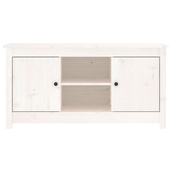 Tv-meubel 103x36,5x52 cm massief grenenhout wit MeubelReus