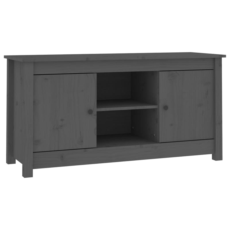 Tv-meubel 103x36,5x52 cm massief grenenhout grijs MeubelReus