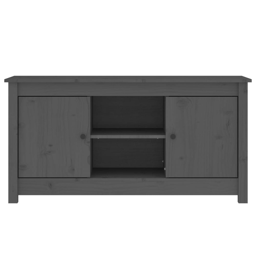 Tv-meubel 103x36,5x52 cm massief grenenhout grijs MeubelReus