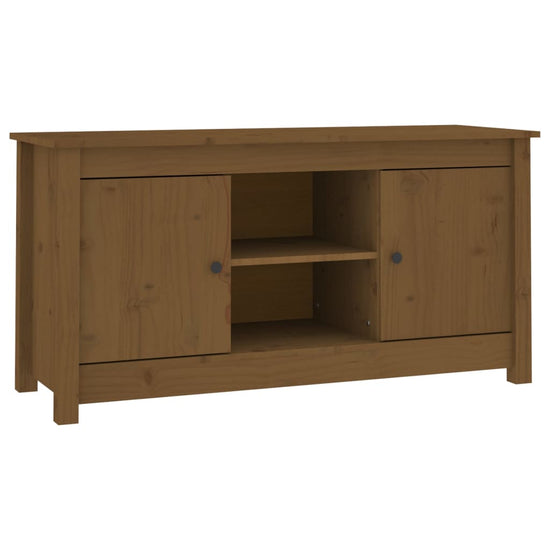 Tv-meubel 103x36,5x52 cm massief grenenhout honingbruin MeubelReus