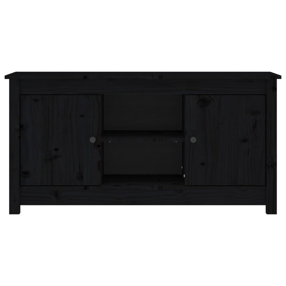 Tv-meubel 103x36,5x52 cm massief grenenhout zwart MeubelReus