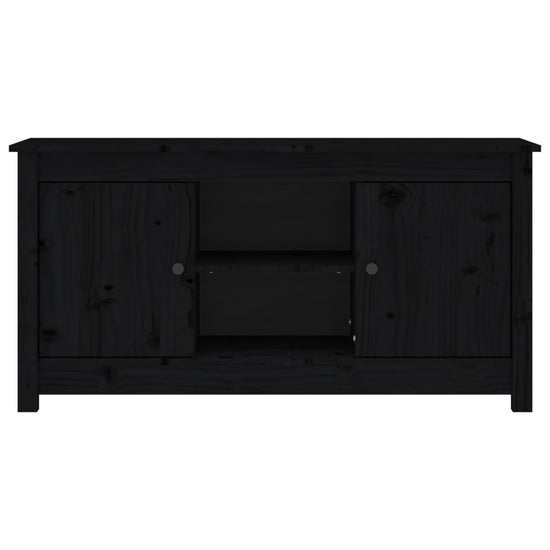 Tv-meubel 103x36,5x52 cm massief grenenhout zwart MeubelReus