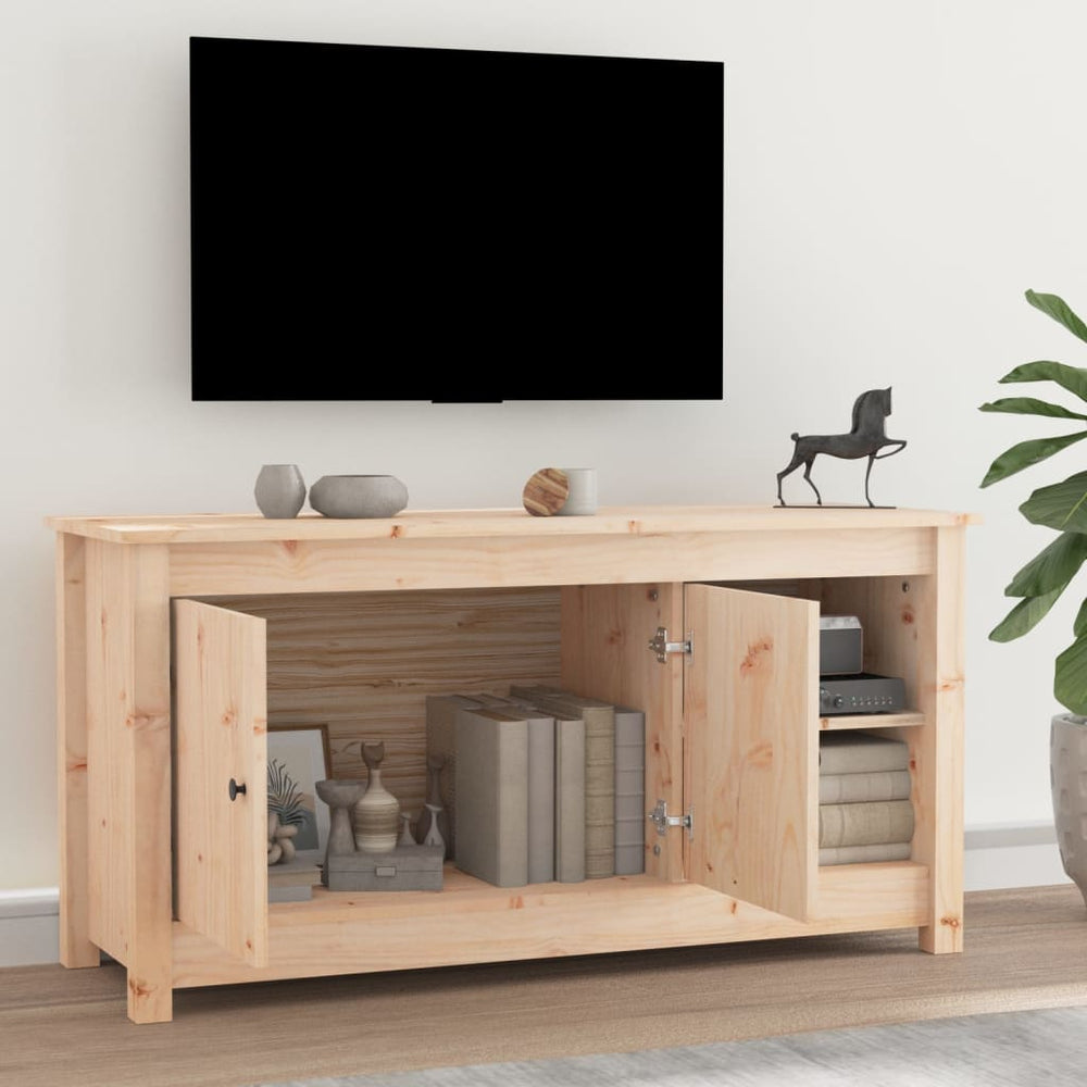Tv-meubel 103x36,5x52 cm massief grenenhout MeubelReus