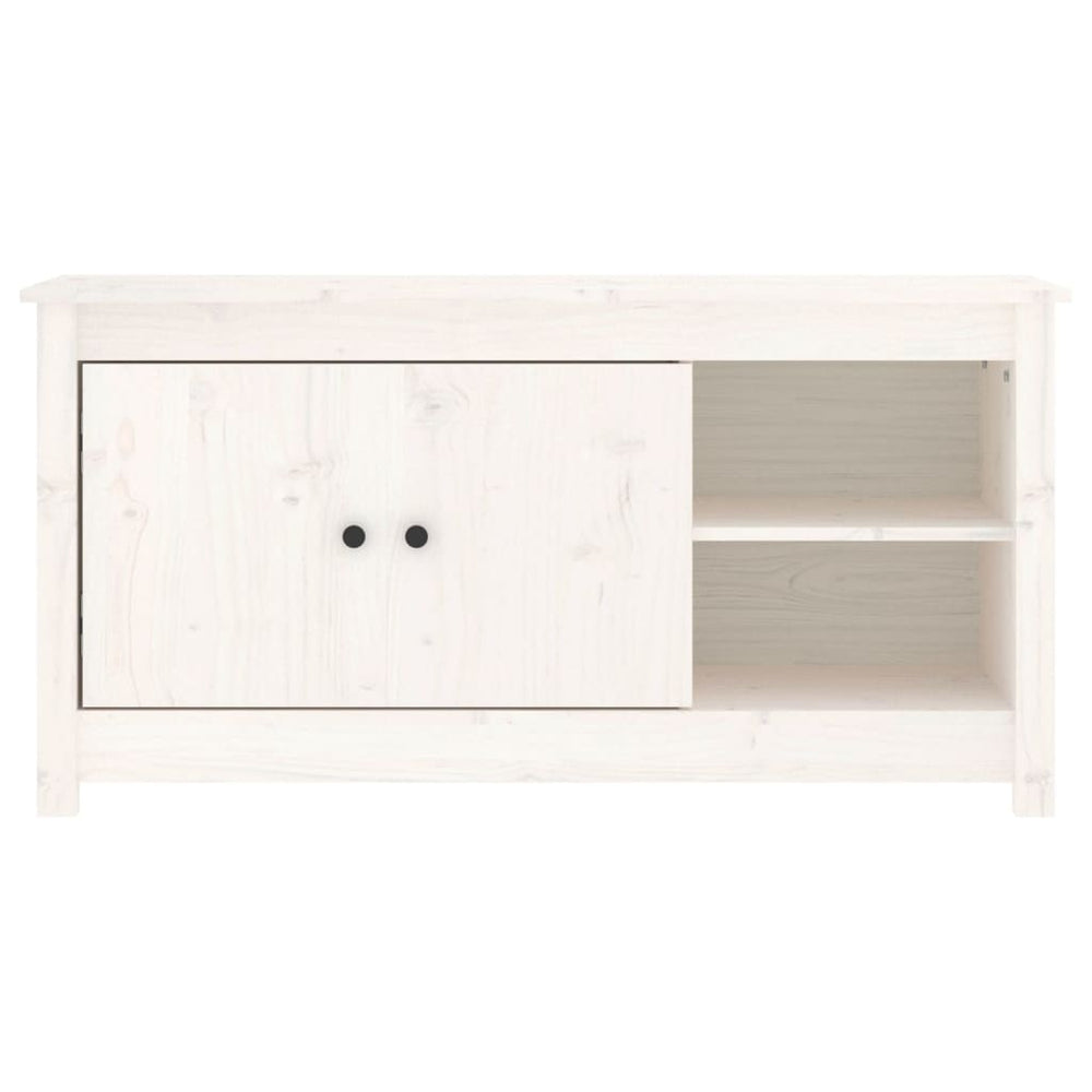 Tv-meubel 103x36,5x52 cm massief grenenhout wit MeubelReus