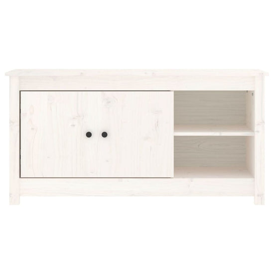 Tv-meubel 103x36,5x52 cm massief grenenhout wit MeubelReus