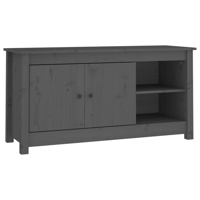 Tv-meubel 103x36,5x52 cm massief grenenhout grijs MeubelReus