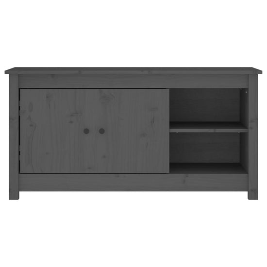 Tv-meubel 103x36,5x52 cm massief grenenhout grijs MeubelReus