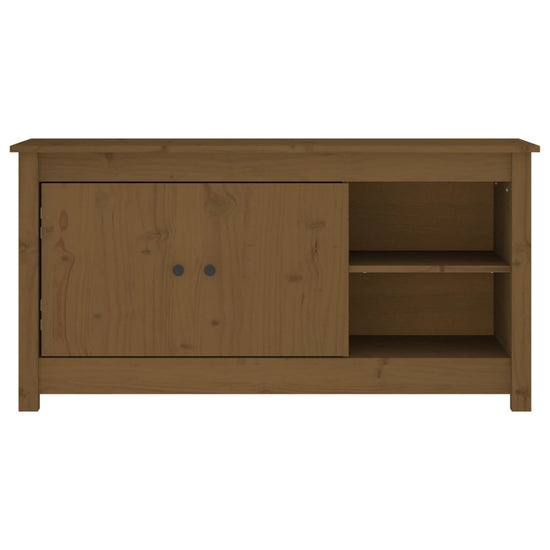 Tv-meubel 103x36,5x52 cm massief grenenhout honingbruin MeubelReus