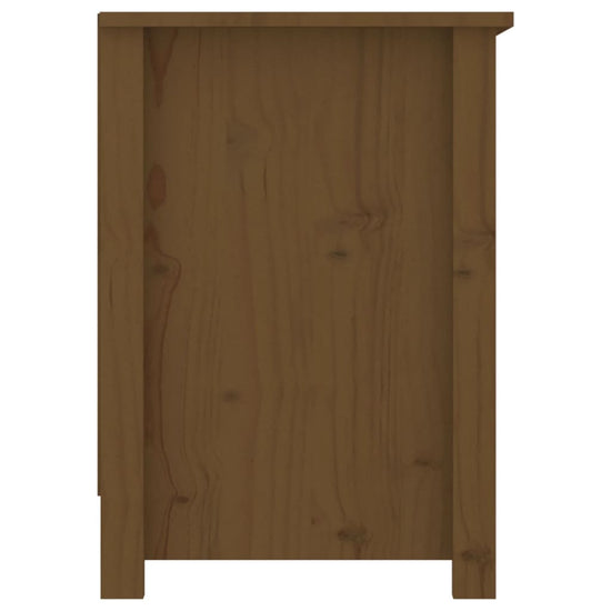 Tv-meubel 103x36,5x52 cm massief grenenhout honingbruin MeubelReus