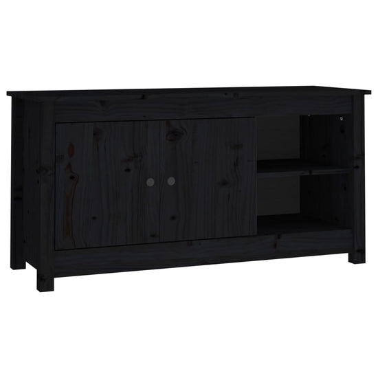 Tv-meubel 103x36,5x52 cm massief grenenhout zwart MeubelReus